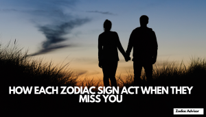 HOW EACH ZODIAC SIGN ACT WHEN THEY MISS YOU